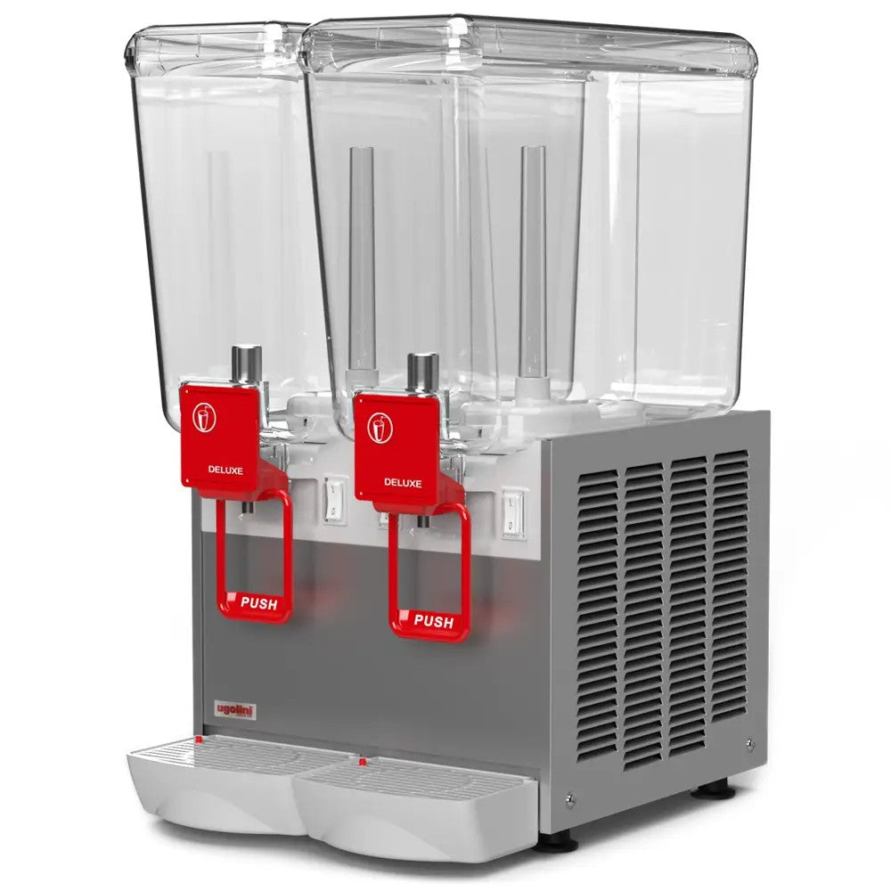 Refresquera de 20 litros x 2 tolvas U Ugolini Deluxe 20/2